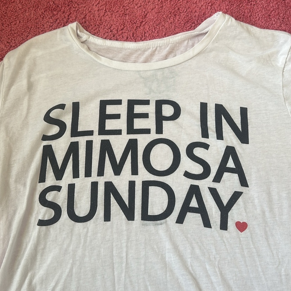 Chaser Sleep in Mimosa Sunday T-shirt - Picture 4 of 9